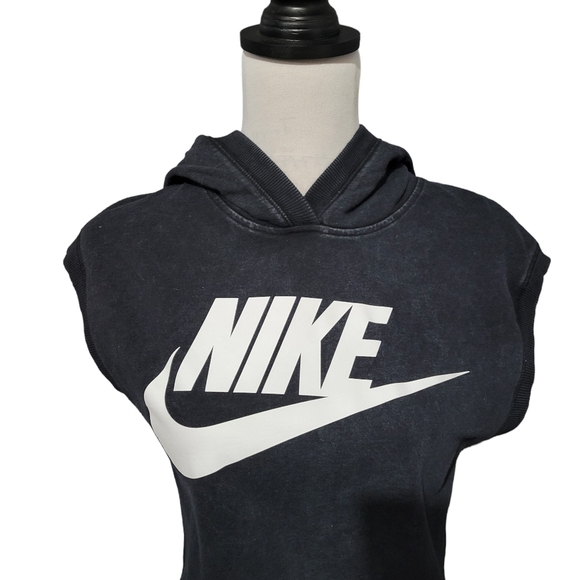 Nike sleeveless hoodie extra small gray - Picture 3 of 7